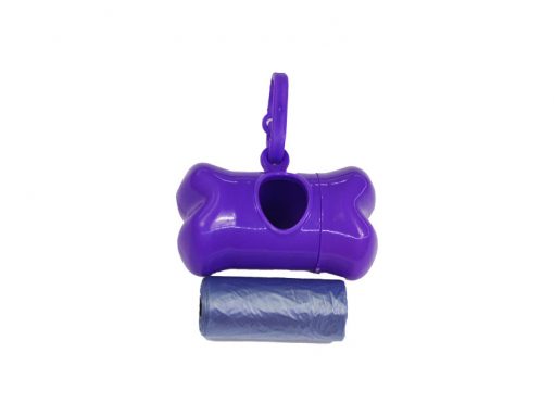 Dispensador bolsas caca violeta